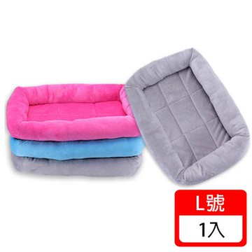 (毛寶當家) 水晶絨寵物舒眠窩墊L號