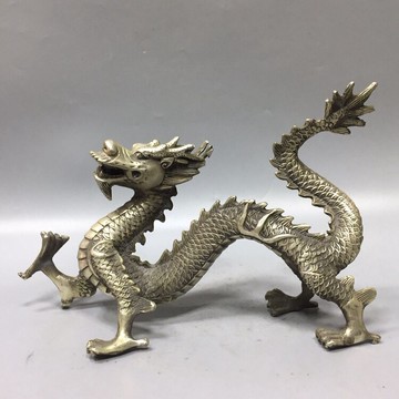 銅器富貴龍工藝品富貴吉祥家居辦公室擺件 純銅龍黃銅龍