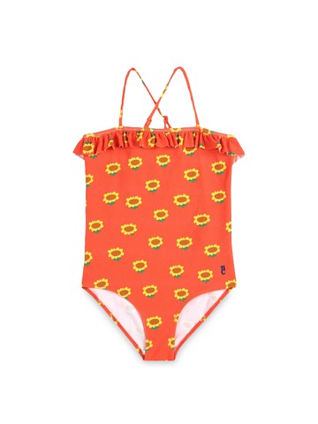 bobo choses girl interoperability costume with sunflowers all over