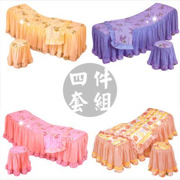 美宏美式大花棉料指壓椅套四件 [45295]  床套/椅套/床椅套