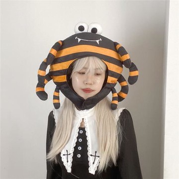 可愛有趣恐怖蜘蛛妝容派對頭套