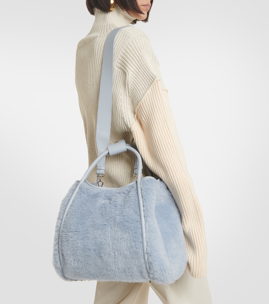 Max Mara Marine Medium teddy tote bag