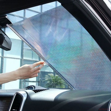 桃園出貨✨汽車遮陽簾自動伸縮前檔防曬罩車用擋光遮陽板小車太陽擋隔熱