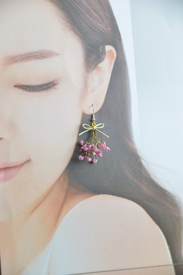 Sandra's 純粹~ 滿天星 乾燥花束 耳環