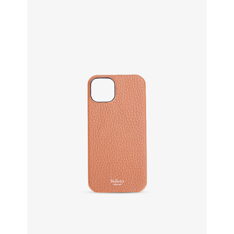 Mulberry Womens Chestnut Iphone 13 Grained-leather Phone Case