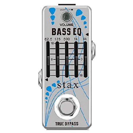 Stax Bass EQ Pedal Band Equalizer Pedals For Bass Guitar With Band Graphic Mini Size True Bypass