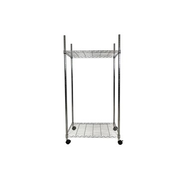 鐵力士架 【Top queen】45 x 75 x 125 cm 二層附輪鐵力士鍍鉻萬用收納架