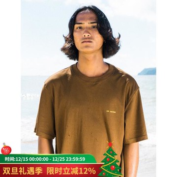 ok center mini標 礦石卡其 寬松舒適棉質tee