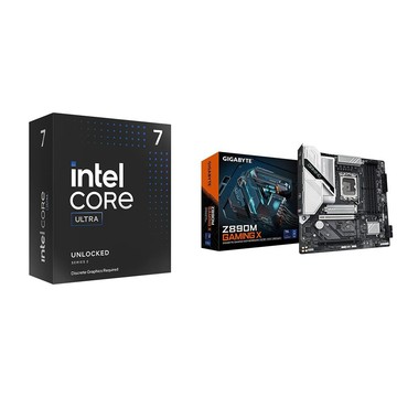 Intel 〈限時〉Core Ultra 7 265KF+技嘉 Z890M GAMING X D5 MATX主機板