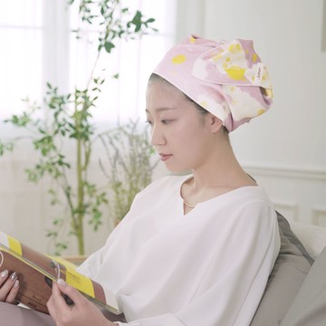 [好好棉]好好棉-自黏擦髮巾-夏粉