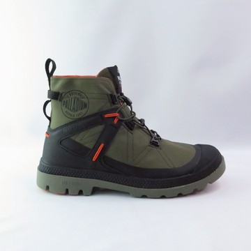 Palladium 78849325 PAMPA TVL L+ WP+ 男女休閒鞋 防潑水 叢林綠【iSport愛運動】