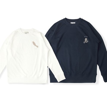 skov 松塔 圓領插肩衛衣親子新款休閒原創品牌清新文藝