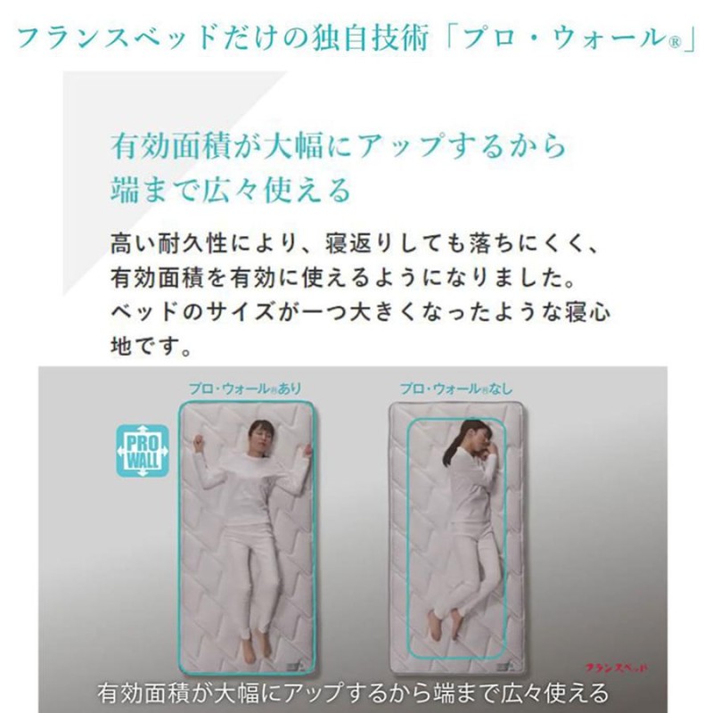 フランスベッド FranceBed マットレス シングル 高密度連続スプリング