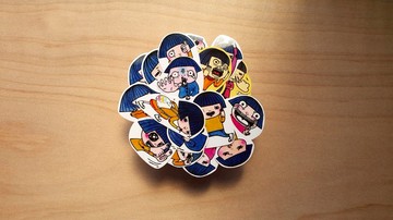 {139} 玖玖女孩很有事 全套25張，防水透明貼紙