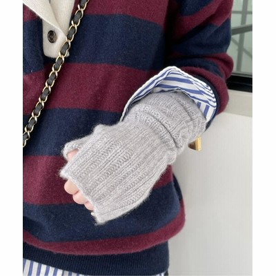 大好き カシミヤ ブラウン GLOVE KNIT ニットグローブ アパルトモン 