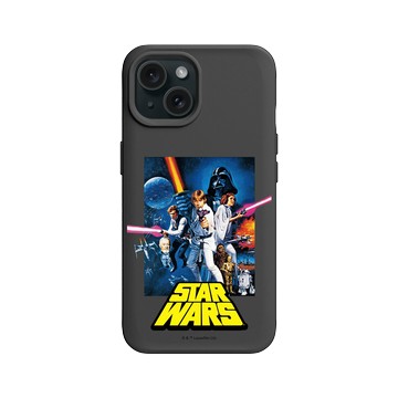 iPhone 15 SolidX 黑 - 迪士尼-星際大戰 Star Wars - 星際大戰四部曲：曙光乍現-電影海報