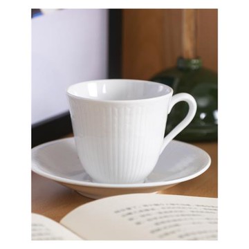 瑞典Rorstrand羅斯蘭 格蕾絲麥穗系列 濃縮咖啡杯碟160ml 白色