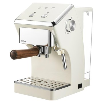 Kinyo 半自動義式奶泡咖啡機 附咖啡把手 + 咖啡粉杯 2個 + 咖啡勺 + 接水盒 + 杯墊 26.5 x 18 x 32cm 1.6L 1個  CMH-7930  白色