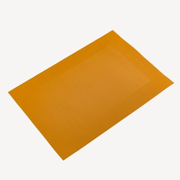 純色素雅 50cm 織紋長方餐墊│黃│單品