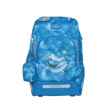 *【Beckmann】 AIR FLX 擴充護脊書包 20~25L - 鯨魚先生(適合110cm~140cm身高)