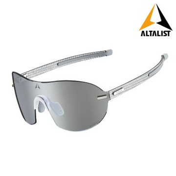 Altalist KISOU PRD 碳纖感光變色太陽眼鏡｜銀色鏡框/銀色鏡片 運動眼鏡 無框眼鏡 韌性高 抗衝擊