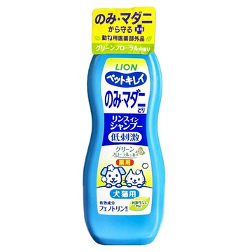LION 獅王 Pet Clean 漂亮寵物除蚤清潔潤絲二合一 犬貓用  330ml  1瓶