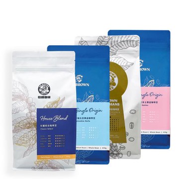 【伯朗】咖啡豆450g-任選四入組