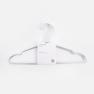 肩帶型鋁製衣架x5入 銀