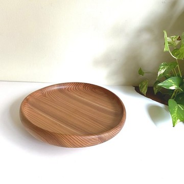 杉木盤 Φ22cm 紋理美麗的杉木器皿