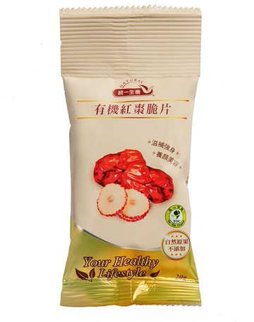 【統一生機】有機紅棗脆片隨手包(20公克袋)✨