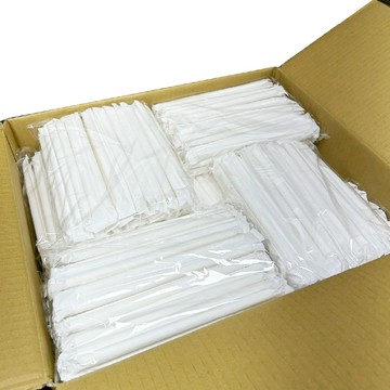 CLEAN 尖口紙吸管12mmx50支/包x每箱40包共2000支