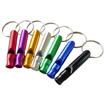 哨笛鑰匙圈(小/大) 口哨 求救工具 童軍哨 戶外休閒登山露營必備 金屬哨子 緊急逃生