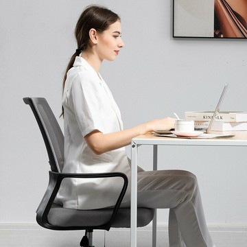 網椅外貿批發辦公室座椅家用電腦椅職員靠背椅子會議室旋轉椅 pc6181