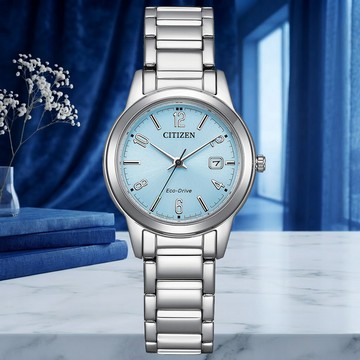 CITIZEN星辰 LADYS系列 光動能 經典時尚腕錶 29.4mm / FE1241-71L