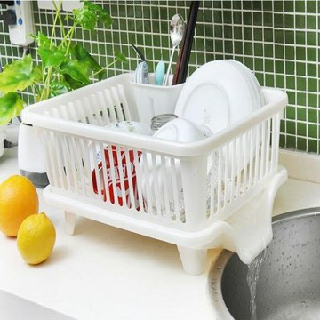 進口廚房置物架 放碗筷架瀝水架 塑料水池收納架水槽碗架