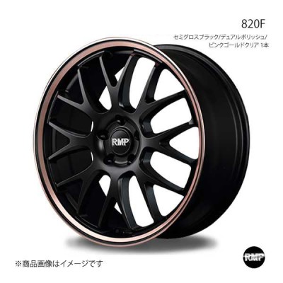 RMP/820F ハリアー 60系前期 G'S ホイール4本セット【18×8J 5-114.3 INSET42  セミグロスBK/デュアルポリッシュ/ピンクゴールドクリア】 | LINEショッピング