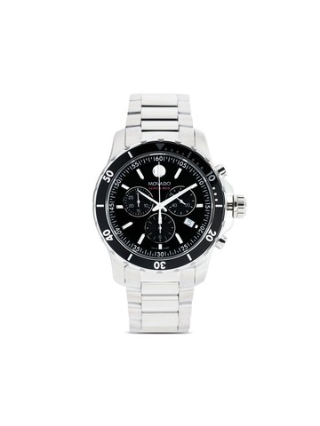 Movado - Series 800 42mm - men - glass/stainless steel/Sapphire Crystal - One Size - Black