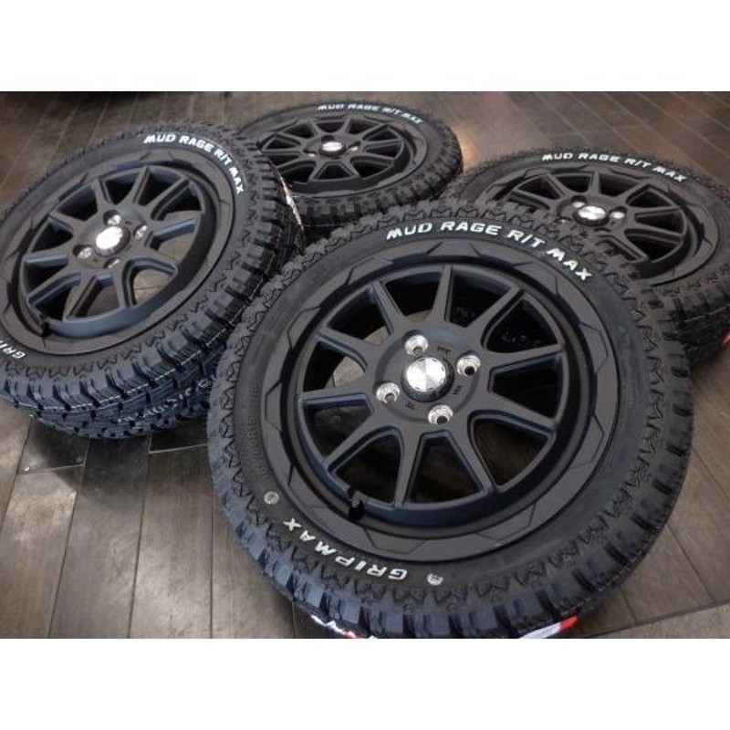 S 送料無料 アゲ系！マッドヴァンス06 15 4H100 4.5J+45 ゴツゴツタイヤ ホワイトレター 165/60R15 デリカD:2 ハスラー  タフト キャスト | LINEブランドカタログ