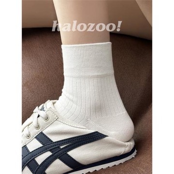 白色襪子女中筒夏季薄款純棉襪日系可愛女士夏天短襪2025新款爆款
