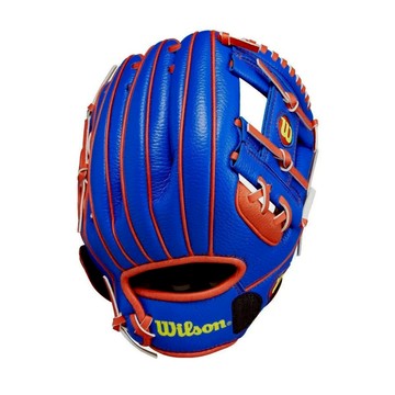 WILSON WS A200 10 EZ CATCH 兒童 棒球手套 藍/紅/黃 WBW10135510 【樂買網】