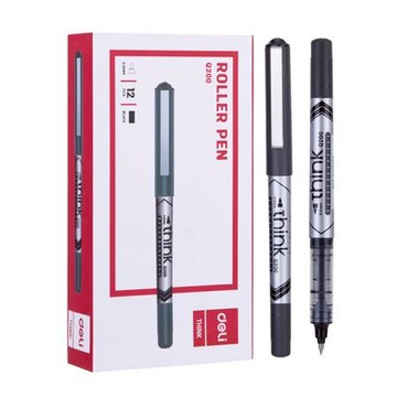 得力Deli直液式鋼珠筆/EQ20020/黑色/0.5mm
