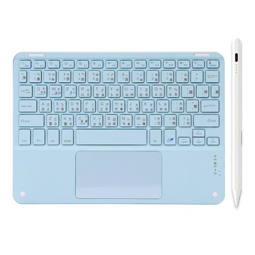 DTAudio iPad藍牙鍵盤 + 觸控筆  藍色  BK100-B01  製造商軸
