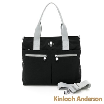 【金安德森】迷霧森林 拉鍊前袋手提斜側包-黑色