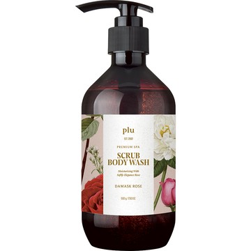 [家速配]plu 香氛磨砂沐浴乳(玫瑰香)
