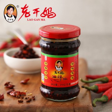 【老干媽】油辣椒210g(全素/辣椒醬/辣油/拌飯醬/拌麵醬)