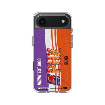iPhone Air Clear Case（相機按鈕） 透明 - NBA - 復古球員卡-鳳凰城太陽 Phoenix Suns - Vintage Card