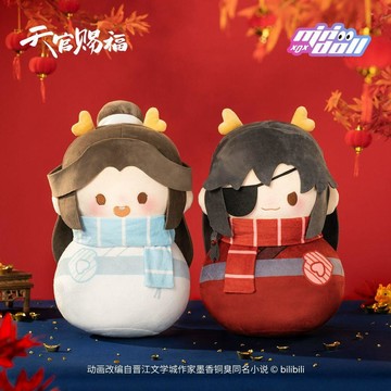 【動漫周邊✅】免運 MINIDOLL 天官賜福 嗶哩嗶哩 龍賀新禧 不倒翁毛絨抱枕 謝憐 花城