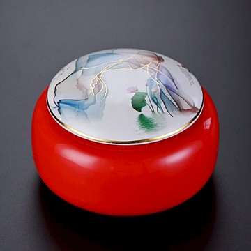 小茶罐便攜帶蓋小號家用精品密封陶瓷紫砂茶葉盒茶裝盒創意茶葉罐