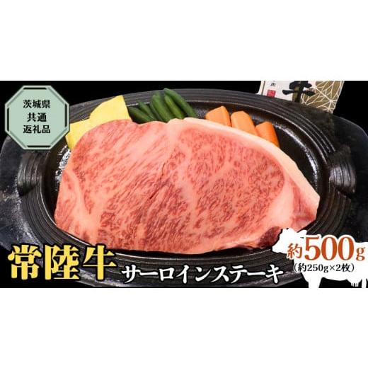 ふるさと納税 茨城県 筑西市  サーロインス テーキ 約500g 茨城県共通返礼品 お肉 肉 ブランド牛 [AD002ci]