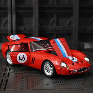 眾源興21033仿真250GTO超跑合金汽車模型回力聲光男孩玩具車禮物